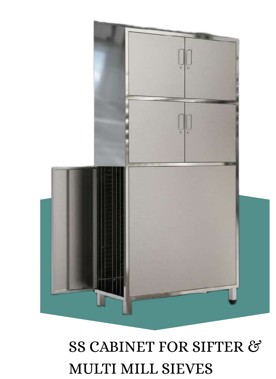 SS Cabinet For Sifter & Multi Mill Sieves